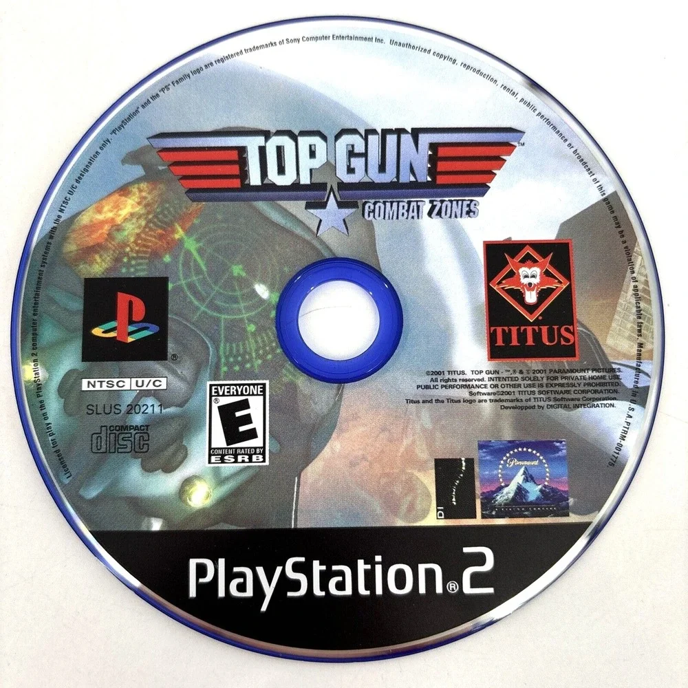 Top‎ Gun Combat Zones For PlayStation 2 PS2 Racing Complete w Manual